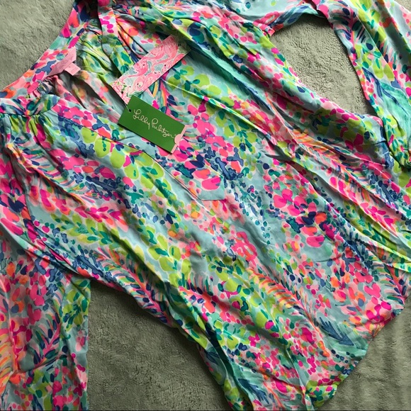 Lilly Pulitzer Tops - NWT Lilly Pulitzer Martinique Top Catch the Wave